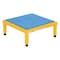 Vestil Adj. Steel Stand, 10-1/2-16-1/2 H, 24 x 24, 10.5 Overall Height, Steel, Yellow AHT-H-2424 - alternate 1